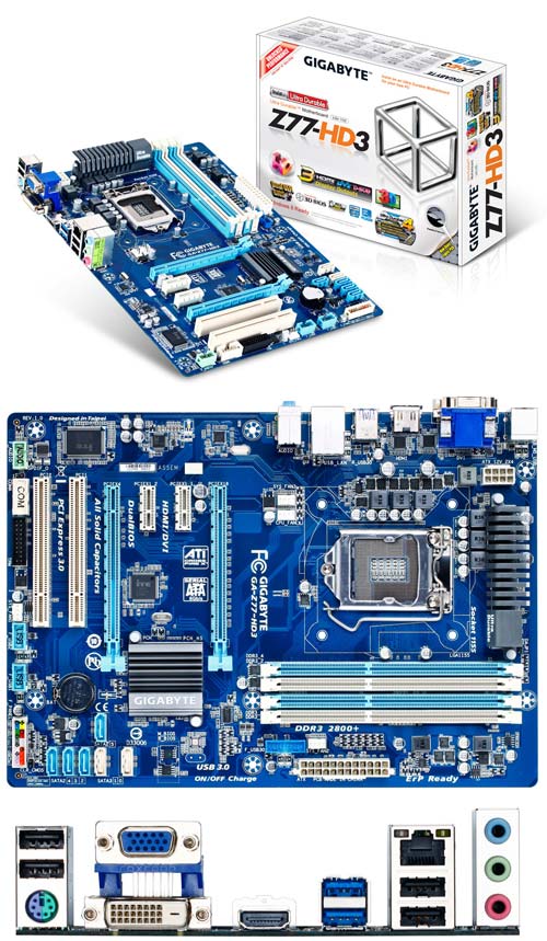 GAZ77HD3 новая материнская плата от Gigabyte для процессоров Sandy